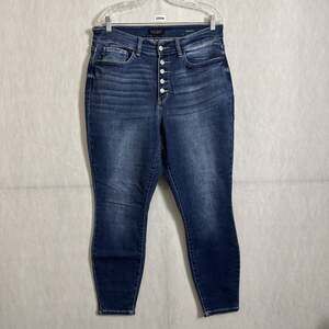 Judy Blue Women's Plus Size 14W Blue Stretch Denim High Waisted  Skinny Jeans